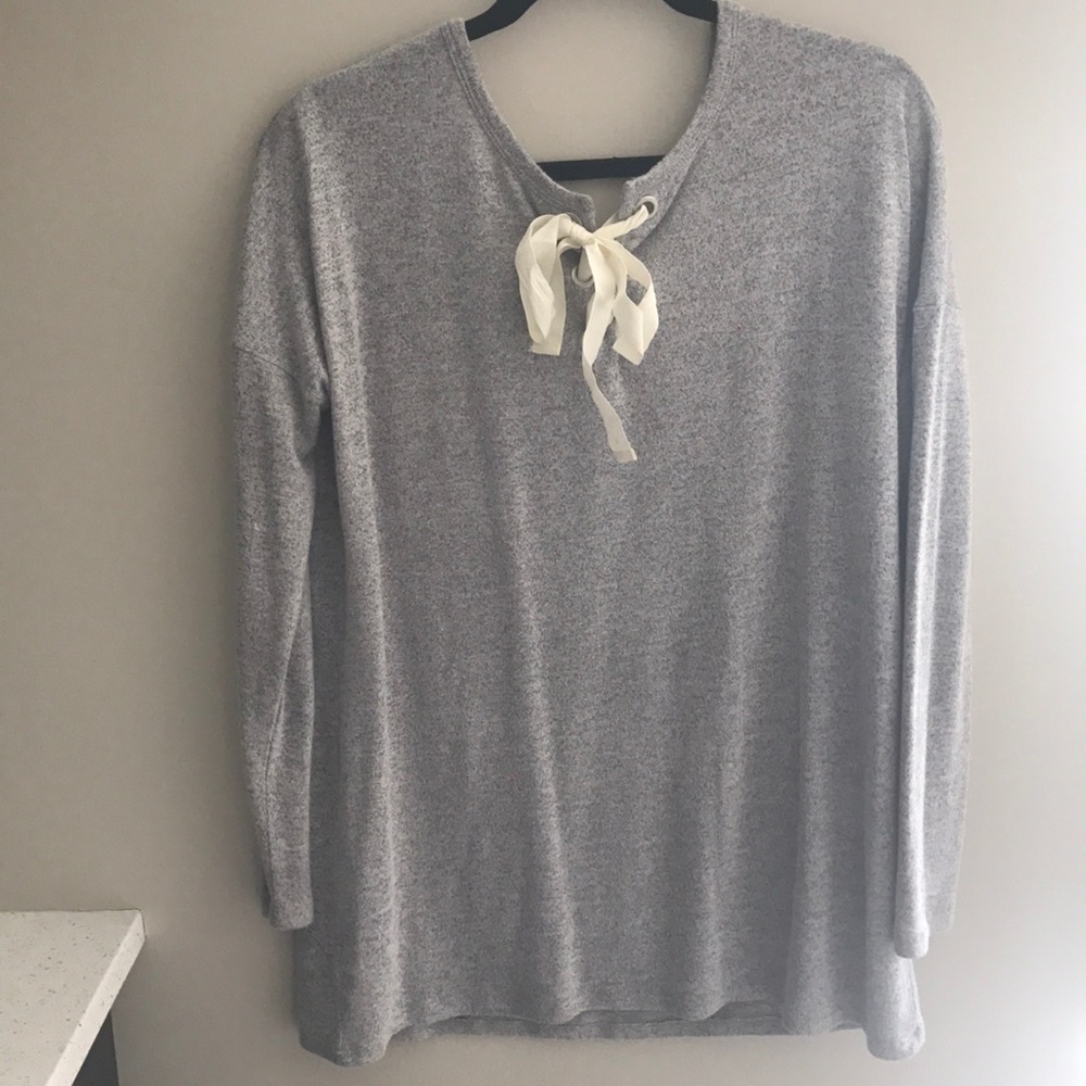 Garage Lace Ribbon back Sweater